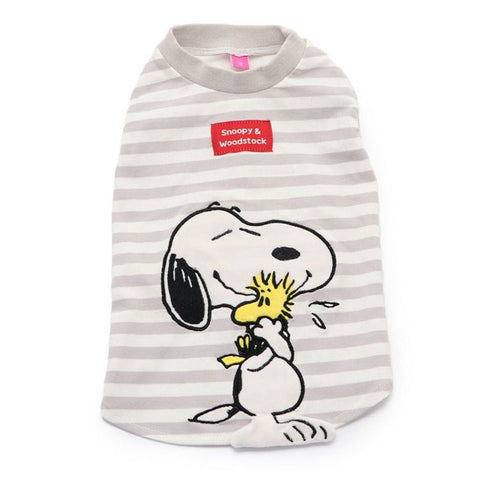 Pet Paradise Dog clothes Snoopy protruding T-shirt - Grey Pet Paradise Dog clothes Snoopy protruding T-shirt - Grey