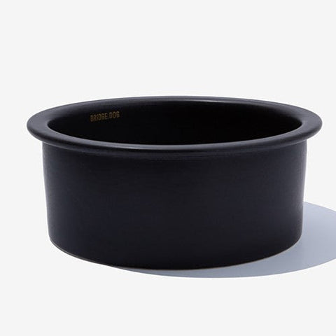 BRIDGE DOG BIG BOWL 18CM BLACK (MATTE)