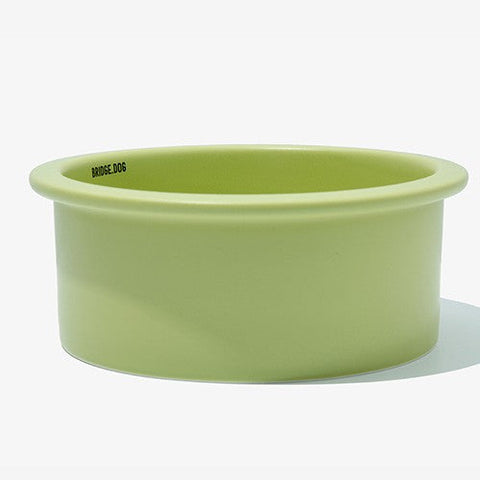 BRIDGE DOG BIG BOWL 18CM GREEN (MATTE)