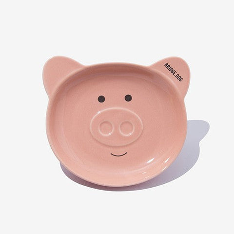 BRIDGE DOG PIGGY DISH PINK FACE (GLOSS)