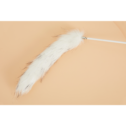 VETRESKA®TEASER WAND WITH LASER HANDLE -FLUFFY TAIL