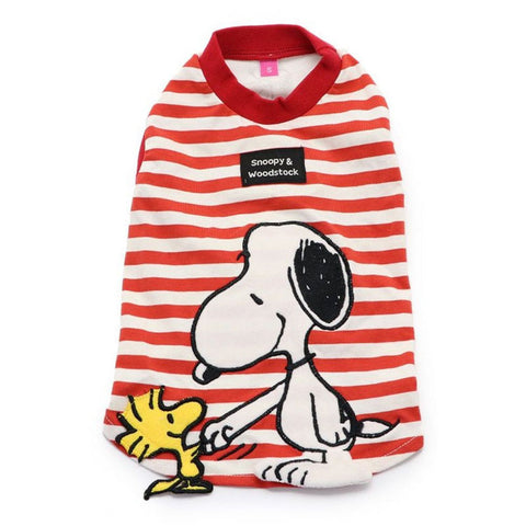 Pet Paradise Dog clothes Snoopy protruding T-shirt - Red