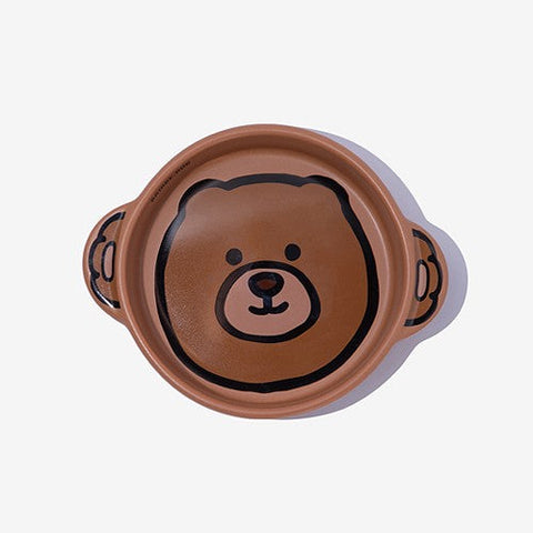BRIDGE DOG CHARACTER MINI POT BEAR BEIGE MATTE