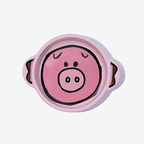 BRIDGE DOG CHARACTER MINI POT PIGGY PINK MATTE