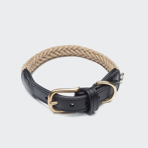 CLOUD7 Dog Collar Planten Black/Nature