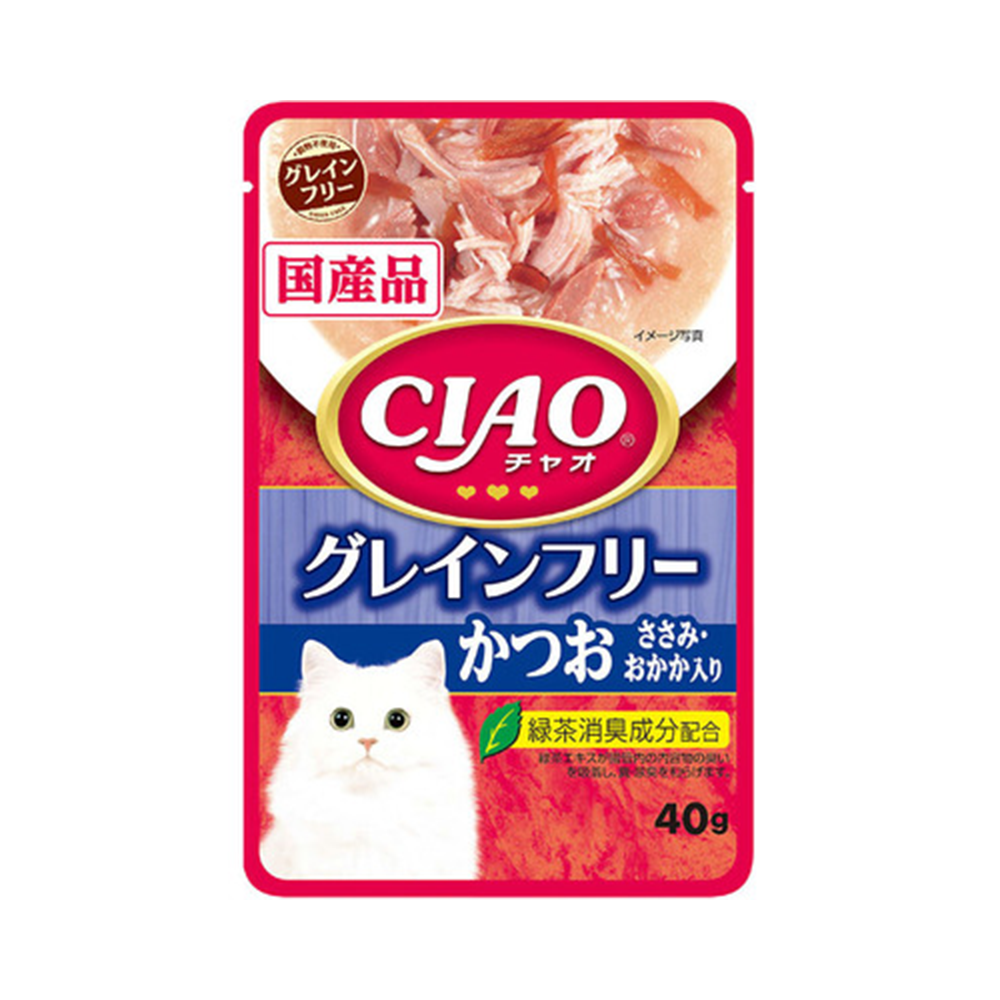 Ciao- Pouch Grain Free Bonito with Chicken & Dried Bonito Flakes