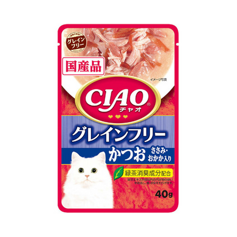 Ciao- Pouch Grain Free Bonito with Chicken & Dried Bonito Flakes