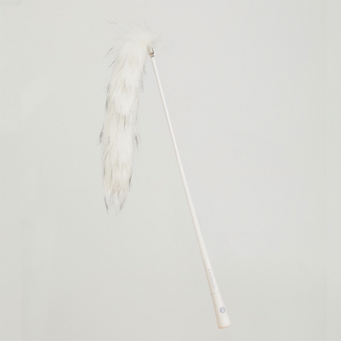 VETRESKA®TEASER WAND WITH LASER HANDLE -FLUFFY TAIL